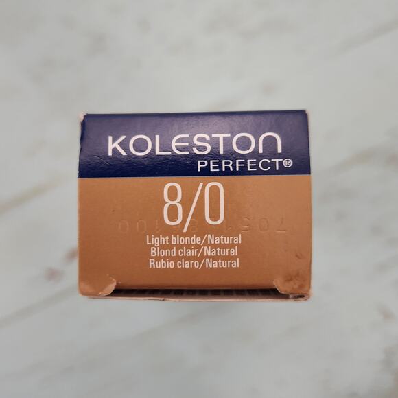 Wella Koleston Perfect 8/0‎ Light Brown/Natural Permanent Creme Hair Color 2 oz - Picture 2 of 5